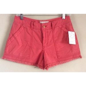(a62) NEW Red short shorts FREE PEOPLE size 2